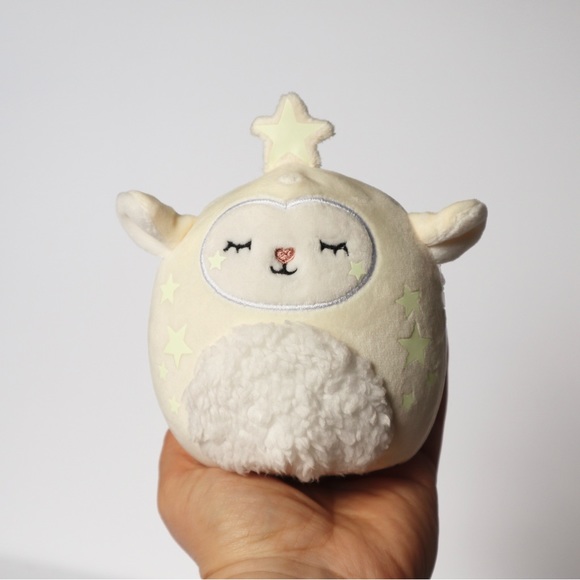 Glow in the Dark Sophie the Sleeping Sheep 4.5” Squishmallow Animal Plush Toy - Picture 3 of 9
